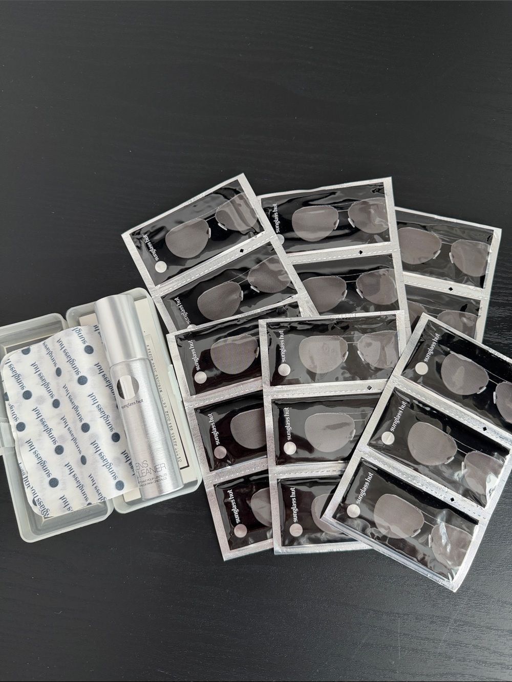 Lens Cleaner and Disposable Under-Eye Hydrogel Patches